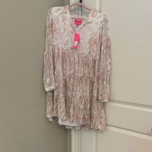 Lilly Pulitzer Pink and Gold dress